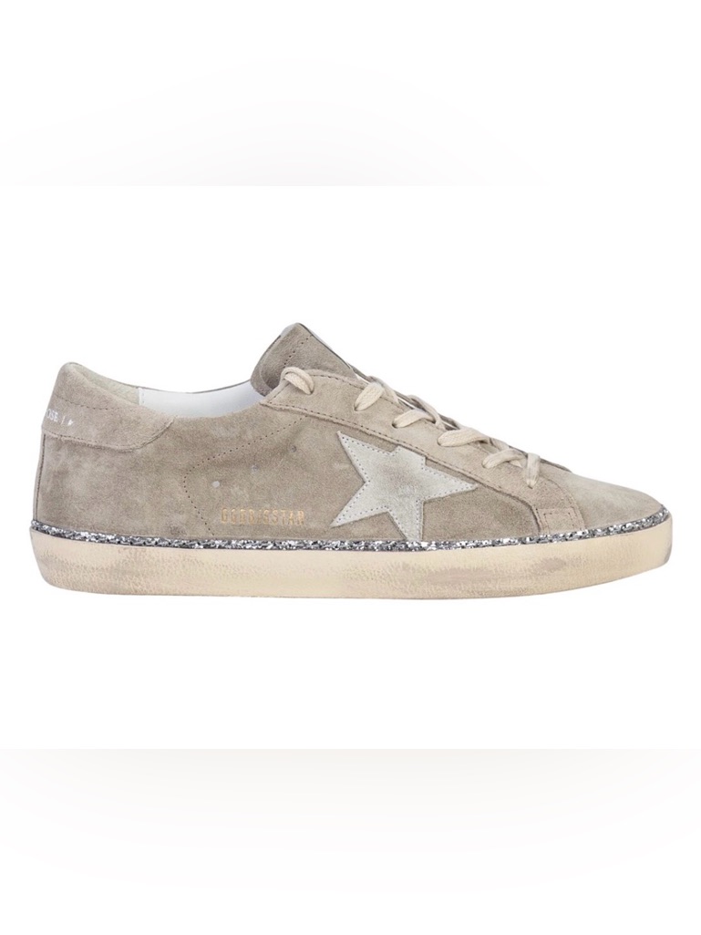 Golden Goose Superstar Classic With Glitter Around Heel - Size 39